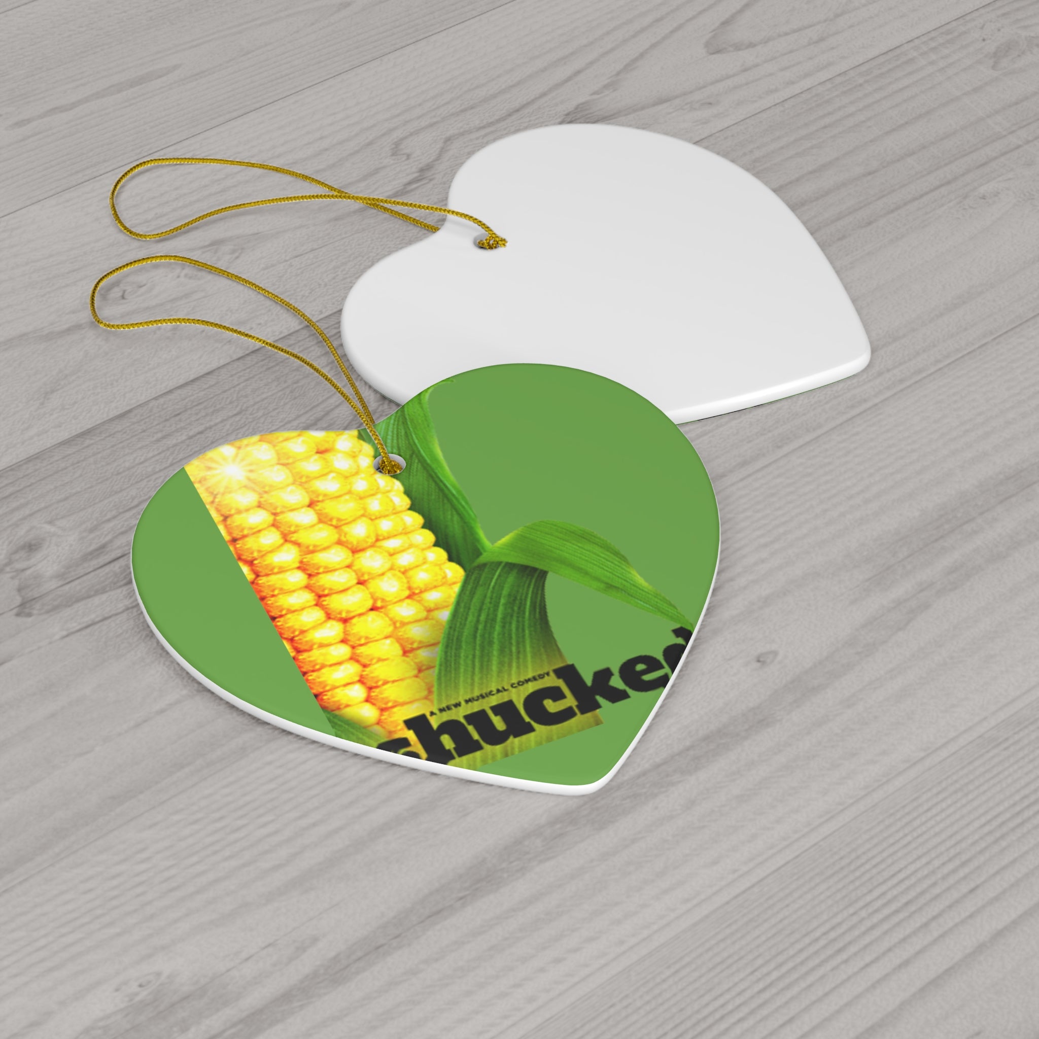 Shucked the musical- Ceramic Ornament, 4 Shapes - Creations by Chris and Carlos